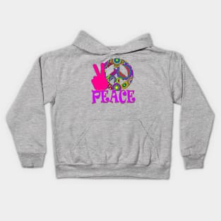 Hippie Peace Sign Kids Hoodie